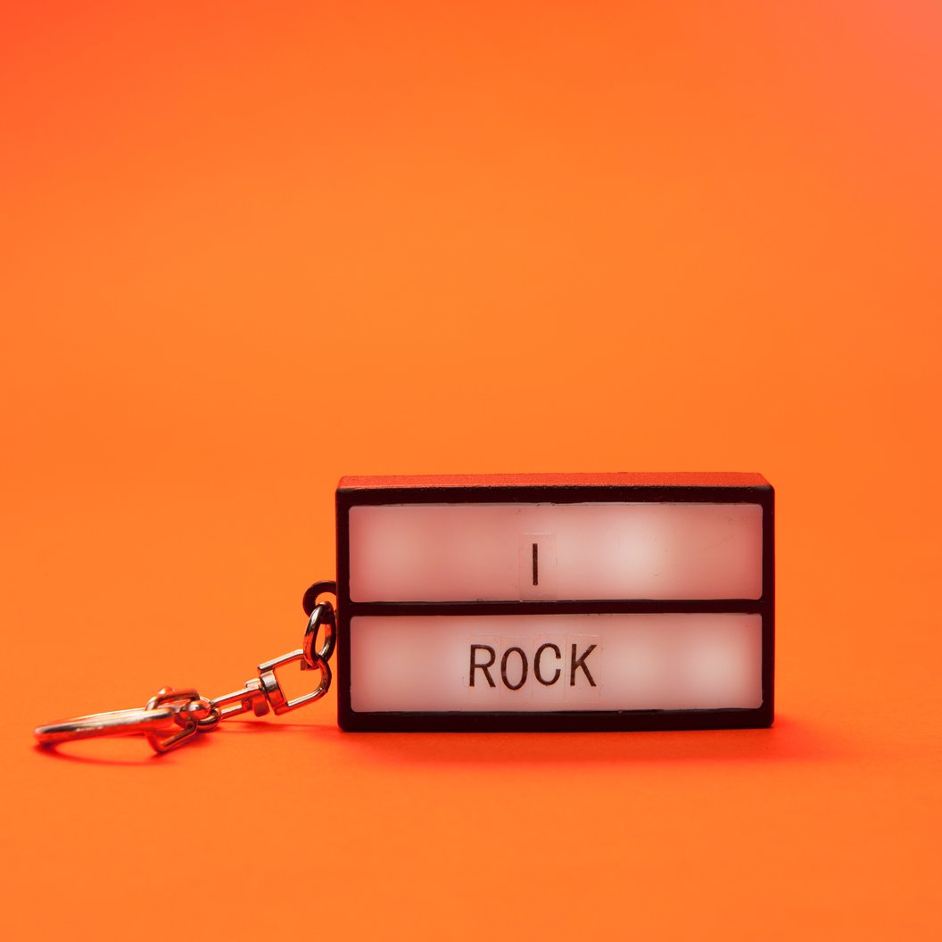 Customisable Light Box Keyring by KIKKERLAND