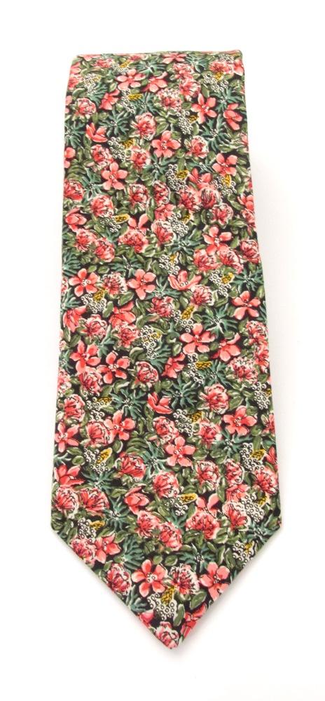Ragged Robin Liberty fabric tie by Van Buck