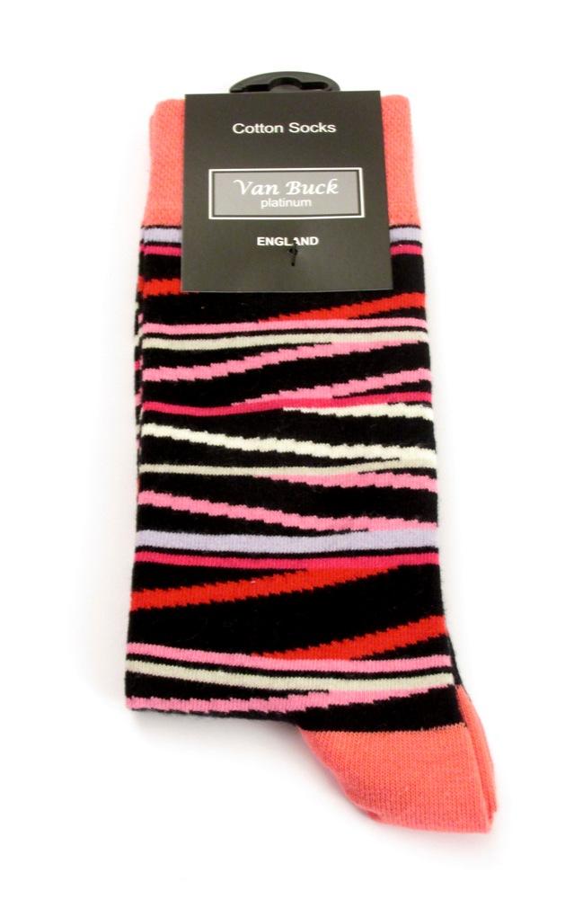 Limited edition socks in black and pink by Van Buck