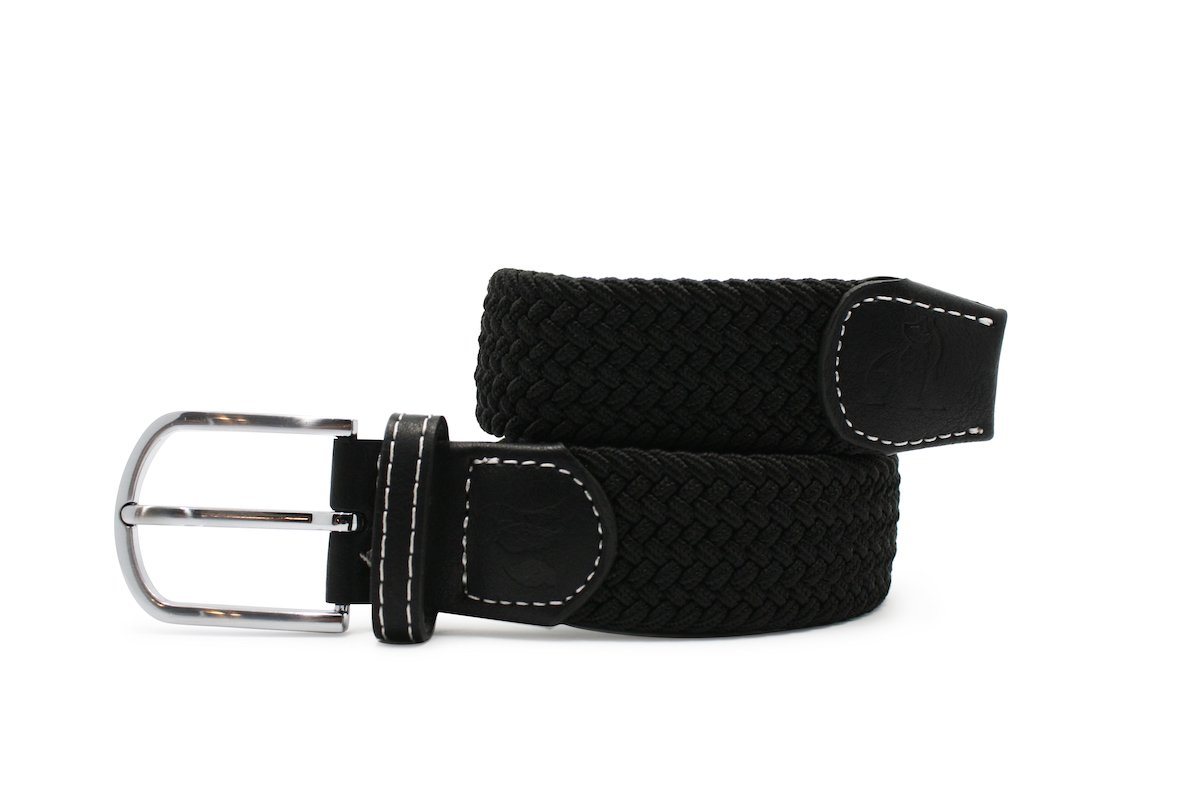 Black elasticated belt by Swole Panda
