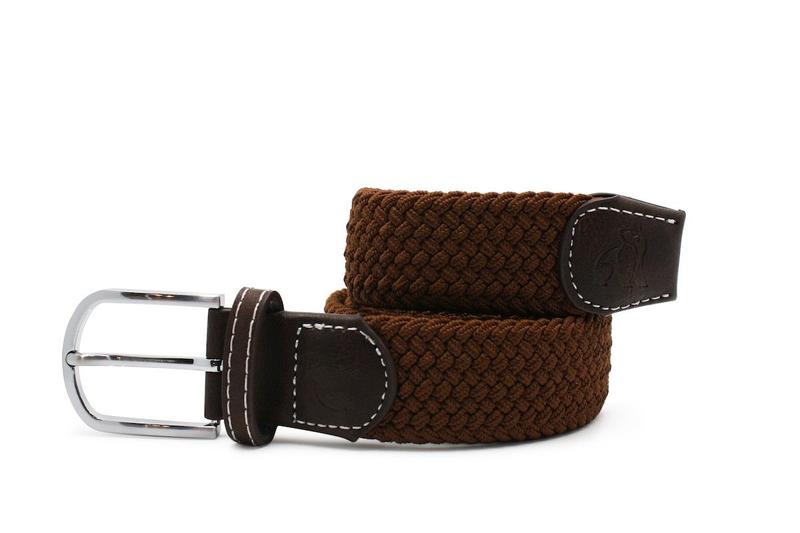 Brown elasticated belt by Swole Panda