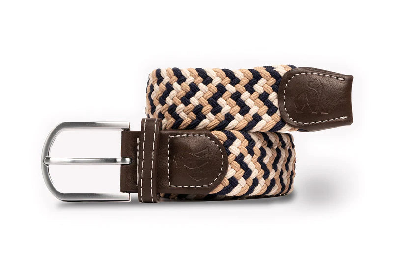 Navy, white and beige belt by Swole Panda