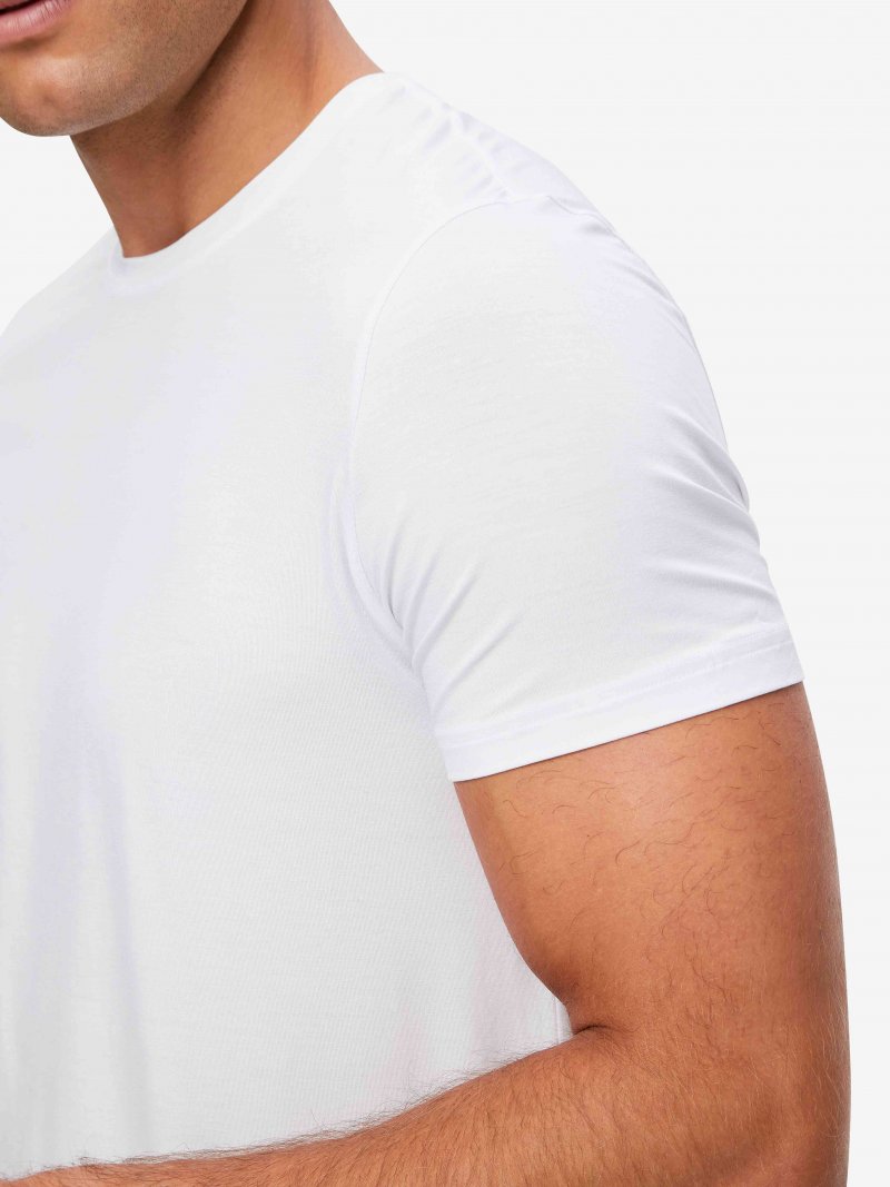 Micro modal in white by Derek Rose