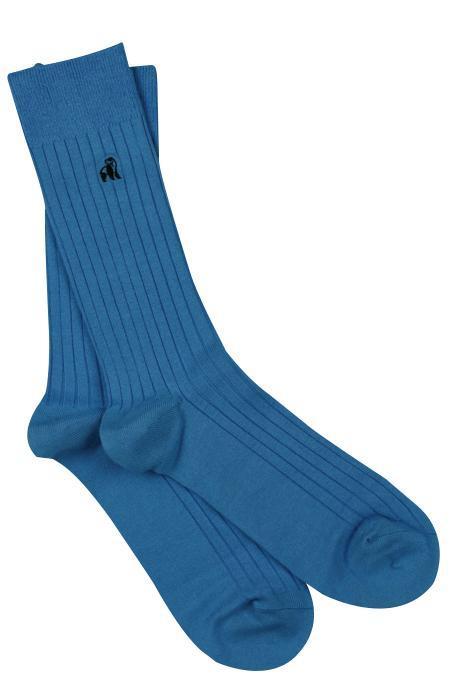 Sky Light blue bamboo socks by Swole Panda