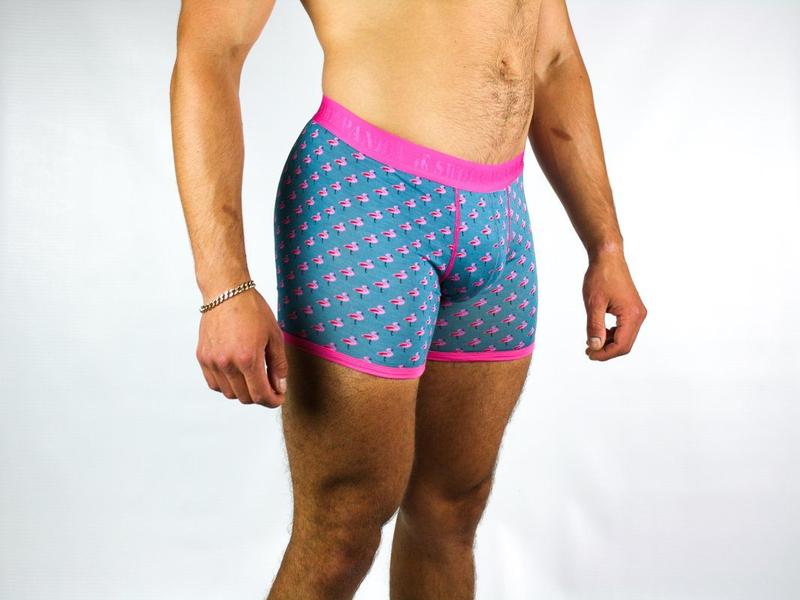 Flamingo boxers by Swole Panda