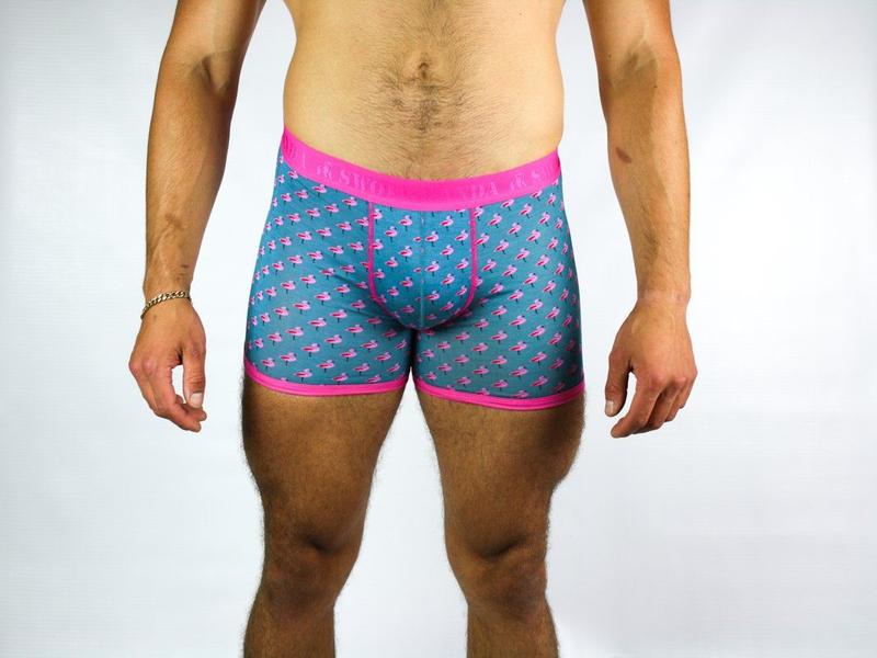 Flamingo boxers by Swole Panda